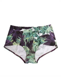 Трусики с высокой талией и принтом «Баклажан», мультиколор Dolce&gabbana