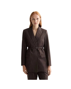 Блейзер Double Breasted Lurex Pinstripe, коричневый Scotch&soda