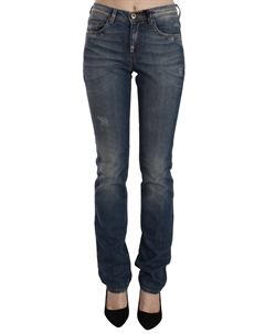 Синие выбеленные джинсы Bootcut Casual Denim, синий Ermanno scervino