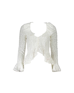 Белая хлопковая рубашка, белый Desigual