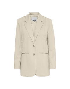 Бежевый блейзер из переработанного полиэстера Ichi