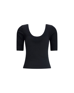 Топ с вырезом, черный Brunello cucinelli