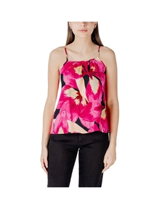 Розовая майка из вискозы, розовый Only