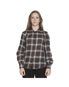 Коричневая хлопковая рубашка, коричневый Gant