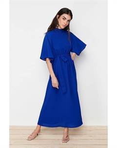 Длинное платье, синий Trendyol