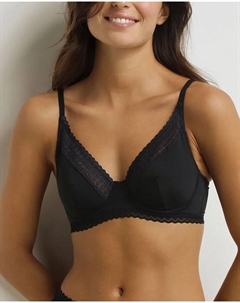 Бюстгальтер-фуадр с косточками из микрофибры, черный Dim