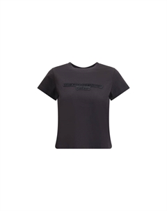 Хлопковая футболка с логотипом, серый Alexander wang