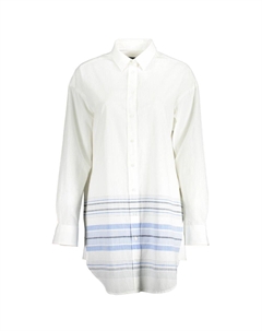 Белая хлопковая рубашка, белый Gant