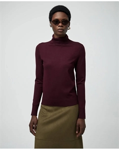 Свитер с высоким воротником, бордовый Сфера