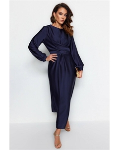 Длинное платье, темно-синий Trendyol
