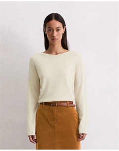 Женский облегающий свитер из мягкой мериносовой шерсти, бежевый Marc o'polo