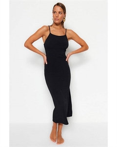 Длинное платье, черный Trendyol