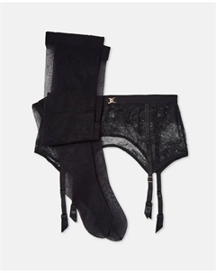 Полупрозрачные женские чулки, черный Philippe matignon