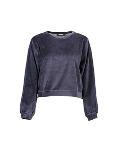 Синий хлопковый свитер Desigual