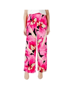 Розовые вискозные брюки, розовый Only
