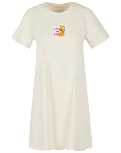 Короткое платье T Shirt Wickie Know Your Power, цвет whitesand F4nt4stic