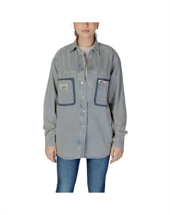 Синяя хлопковая рубашка, синий Replay