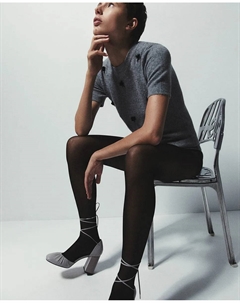 Джемпер с цветочным узором, серый Сфера