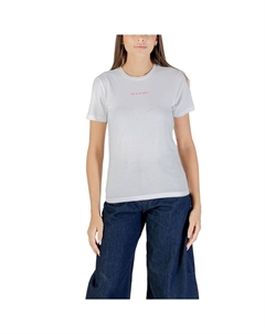 Оранжевая хлопковая футболка, оранжевый Only