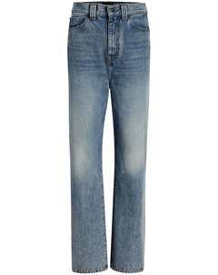 Зауженные джинсы с завышенной талией, синий Khaite