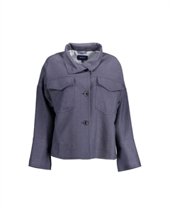 Синие хлопковые куртки и пальто, синий Gant