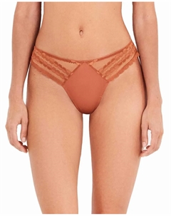 Бразильские трусики из кружевного материала, коричневый Gisela