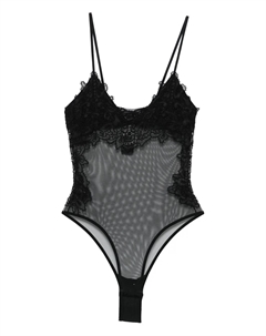 Боди с кружевом, черный Ermanno scervino