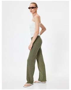 Тканевые брюки, хаки Koton