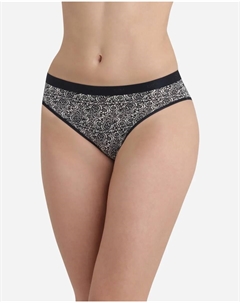 Набор из 3 эластичных хлопковых трусов с принтом, мультиколор Dim