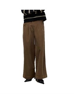 Брюки Awtala Wide Leg Fit high waist, коричневый Vero moda