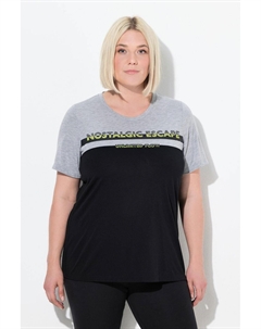 Женская функциональная рубашка антибактериальная с круглым вырезом и коротким рукавом Ulla popken