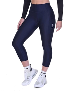 Женские велосипедные шорты 3/4 с высокой талией, утепленные, с карманами Tca