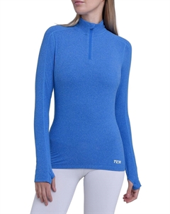 Женская легкая быстросохнущая рубашка для бега с карманом на молнии Tca