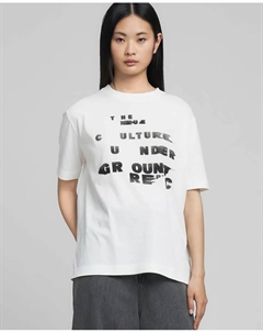 Футболка для женщин с коротким рукавом и круглым вырезом, белый Replay