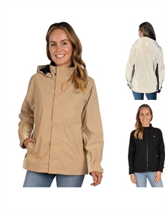 Женская куртка-дождевик 3-в-1, водонепроницаемая и светоотражающая, с флисовой застежкой-молнией Valkental