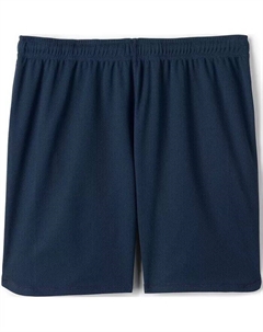 Женские сетчатые спортивные шорты для школьной формы, синий Lands' end