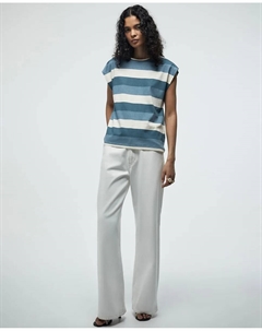 Футболка с принтом, синий Сфера