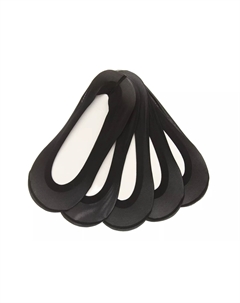 Носки Fine Edge Women's No Show Liners - 5 Pack, черный Memoi