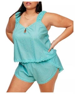 Женский пижамный комплект Christabel на майке и шортах, синий Adore me