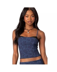 Женский бюстгальтер с принтом Amal, синий Edikted