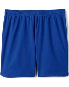 Женские сетчатые спортивные шорты для школьной формы, синий Lands' end