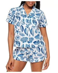 Женский пижамный комплект Lucero с короткими рукавами и шортами, белый Adore me