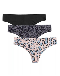 Трусики-стринги Annie размера плюс (3 шт.), черный Adore me