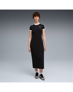 Женское длинное платье Wardrobe Essentials, черный Puma