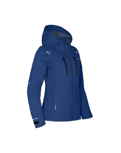 Куртка-дождевик из переработанного материала, сетчатая подкладка, водонепроницаемость 20 000 мм водяного столба, синяя Bergson