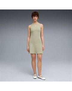 Женское платье в рубчик Wardrobe Essentials, зеленый Puma