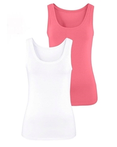 Топ Tank, цвет apricot, weiß Vivance