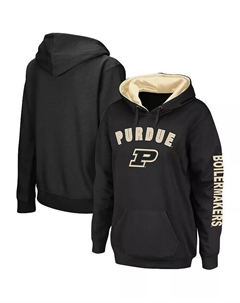 Женский черный пуловер с капюшоном Purdue Boilermakers Loud and Proud Colosseum