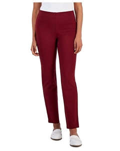 Миниатюрные брюки без застежки Ponté-Knit, красный Jm collection