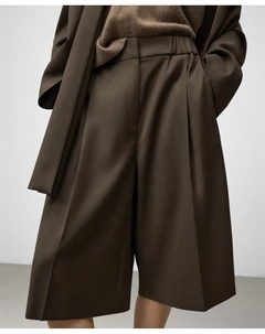 Женские шорты строгого кроя, серо-коричневый Adolfo dominguez